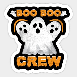 Boo Boo Crew Nurse Shirts Halloween Nurse Shirts for Women Sticker